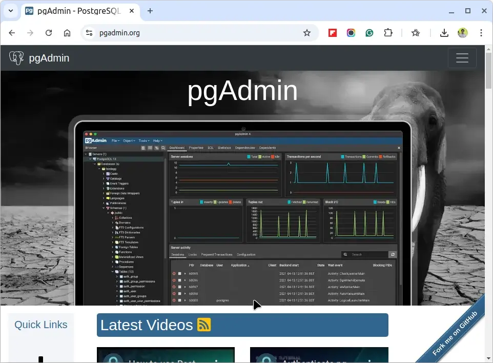 pgAdmin: PostgreSQL Management Tool