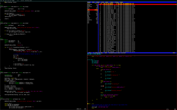 spectrwm - Tiling Window Manager for Linux