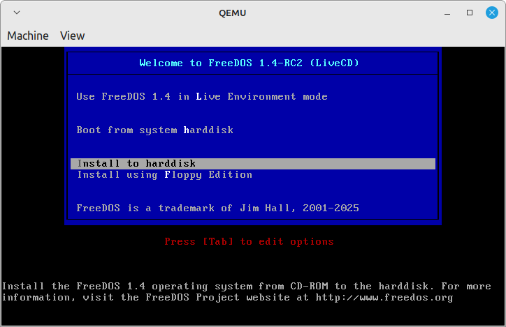 How to Set Up FreeDOS on Linux Using Qemu