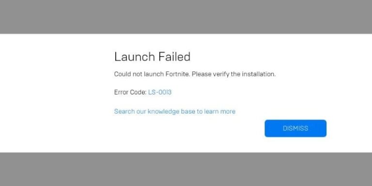 Why You’re Getting Error LS-0013 on Epic Games (And How to Fix It)