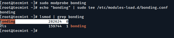 Load Bonding Kernel Module