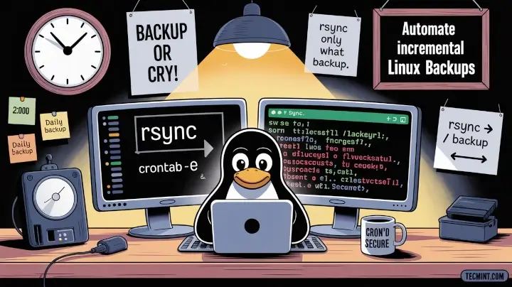 Set Up Incremental Backups with rsync and cron on Linux