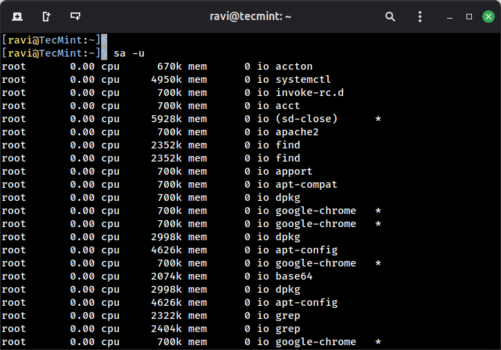 View Linux User Information