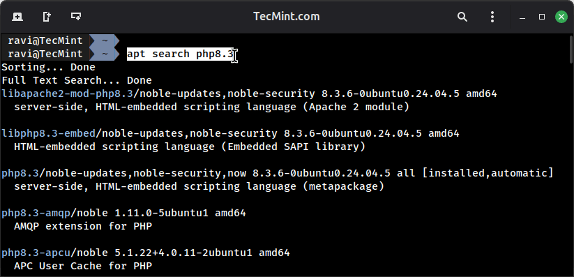 Searching for PHP Packages