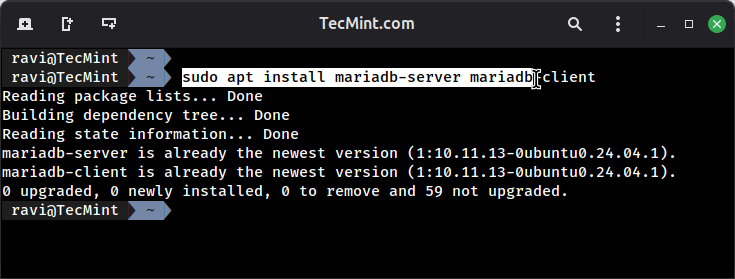 Installing the Latest MariaDB Database