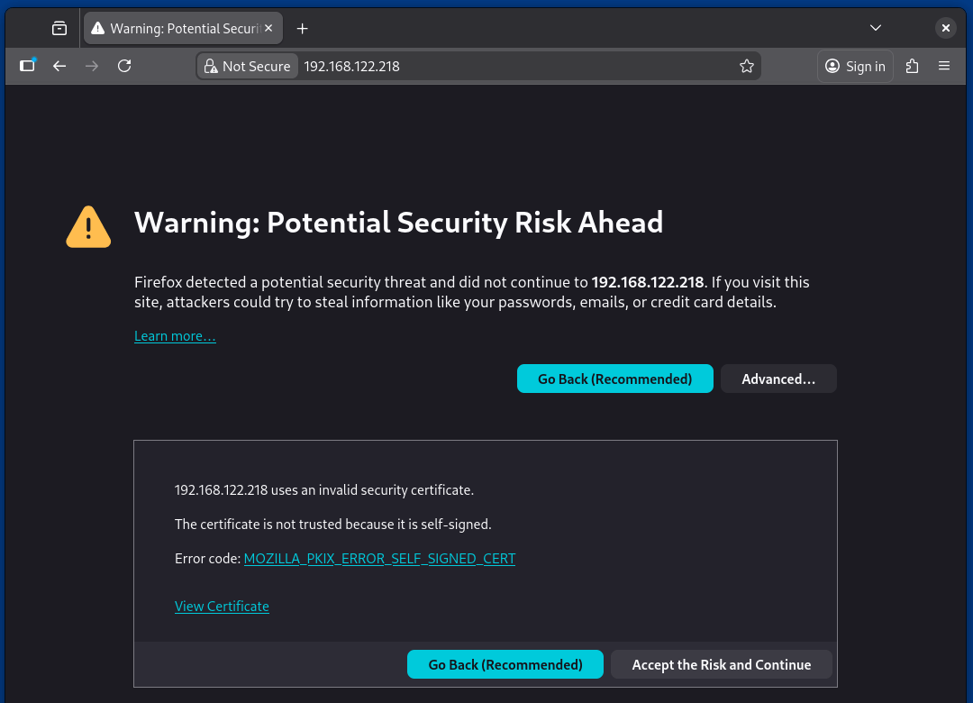 Bypassing Self-Signed Certificate Warnings in Apache
