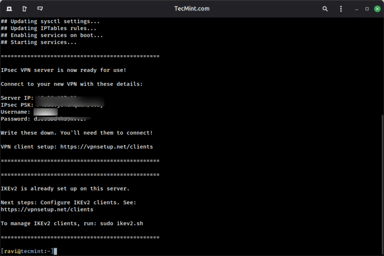 How to Setup Your Own IPsec/L2TP VPN Server in Linux