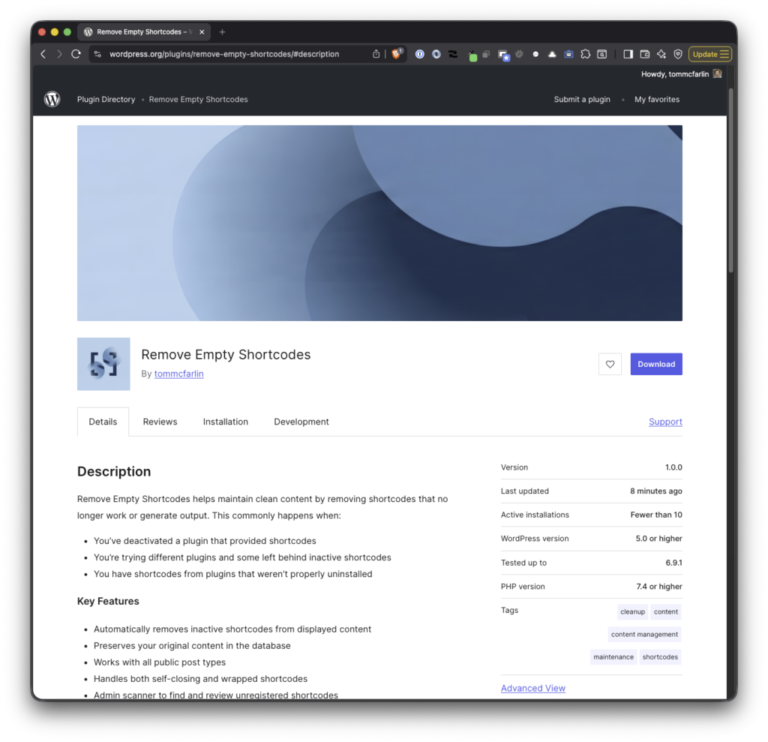 Remove Empty Shortcodes: Now with an Admin Scanner, Unit Tests, and Automated Deployment